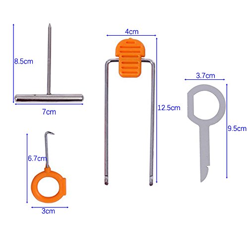 Gebildet Universal 12 Piezas Nuevo Tablero del Clip de la Puerta del Coche Tablero de Instrumentos Audio desmontaje Kits Instalador Pry Herramienta