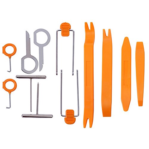 Gebildet Universal 12 Piezas Nuevo Tablero del Clip de la Puerta del Coche Tablero de Instrumentos Audio desmontaje Kits Instalador Pry Herramienta