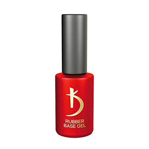 Gel base de goma Kodi para uñas - Esmalte en gel de capa base profesional - Revestimiento uniforme altamente resistente - Ideal para uñas finas, quebradizas e irregulares (7 ml)