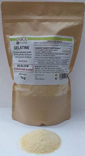 Gelatina granulada grado profesional, sabor neutro - 1kg