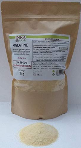 Gelatina granulada grado profesional, sabor neutro - 1kg