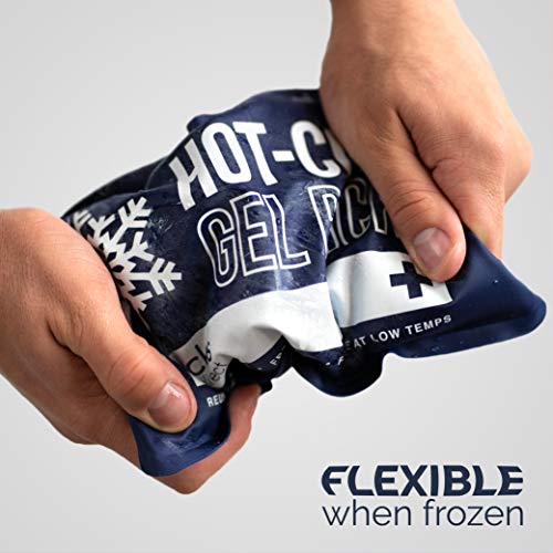 GelpacksDirect Paquete de gel frío caliente reutilizable con manga no tejida - Bolsas de hielo de primera calidad para lesiones deportivas - Tobillo, codo, hombro, espalda, rodilla - 1