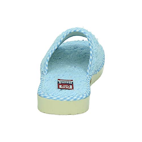 GEMA GARCIA 1786 Zapatillas DE Rizo Mujer Zapatillas CASA Celeste 38
