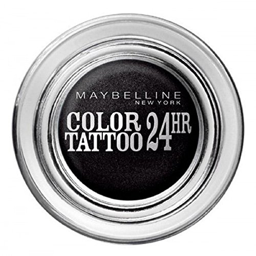 Gemey Maybelline - Sombra de ojos en crema Color Tattoo 24H de Maybelline N° 60 Timeless Black