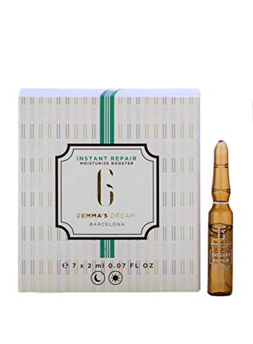 Gemma’s Dream- Instant Repair- Ampollas flash faciales- Hidratantes y reparadoras progresivas- Aloe vera y ácido hialurónico- 7 Ampollas faciales x 2ml