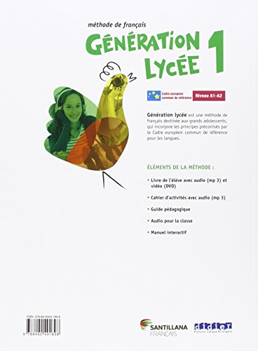 GENERATION LYCEE A1/A2 ELEVE+CD+DVD - 9788490491898