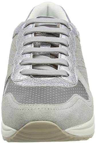 Geox D AIRELL A, Zapatillas para Mujer, Gris (Lt Grey C1010), 41 EU