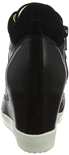 Geox D CARUM C, Zapatillas Altas para Mujer, Negro, 41 EU