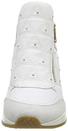 Geox D NYDAME D, Zapatillas para Mujer, Blanco (White/Off White C1352), 41 EU