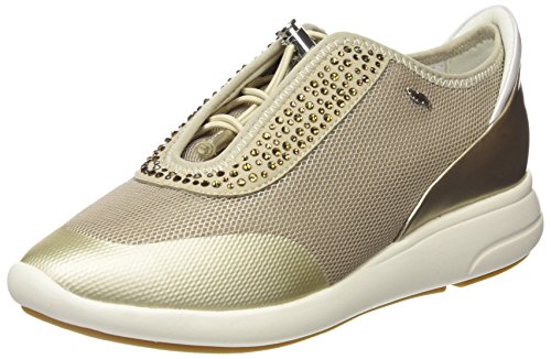 Geox D Ophira E, Zapatillas para Mujer, Dorado, 39 EU