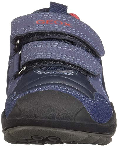 Geox J New Savage Boy A, Zapatillas para Niños, Azul (Navy/Red C0735), 35 EU