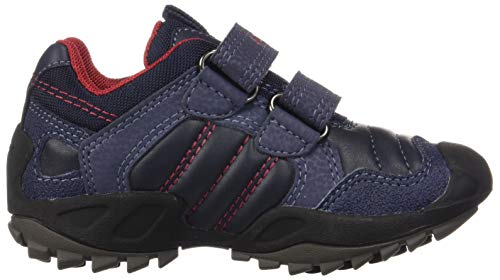 Geox J New Savage Boy A, Zapatillas para Niños, Azul (Navy/Red C0735), 35 EU