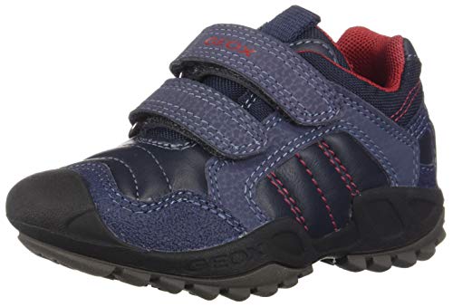 Geox J New Savage Boy A, Zapatillas para Niños, Azul (Navy/Red C0735), 35 EU
