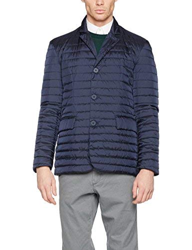 Geox M7220W Abrigo de Vestir, BLU (Night), Medium para Hombre