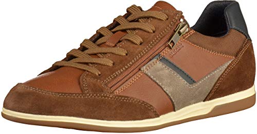 Geox U Renan C, Zapatillas para Hombre, Marrón (Browncotto/Navy C6gf4), 42 EU