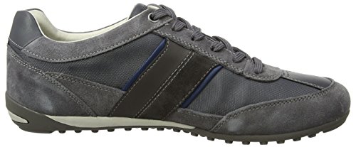 Geox U Wells C, Zapatillas para Hombre, Gris (Dark Grey), 43 EU
