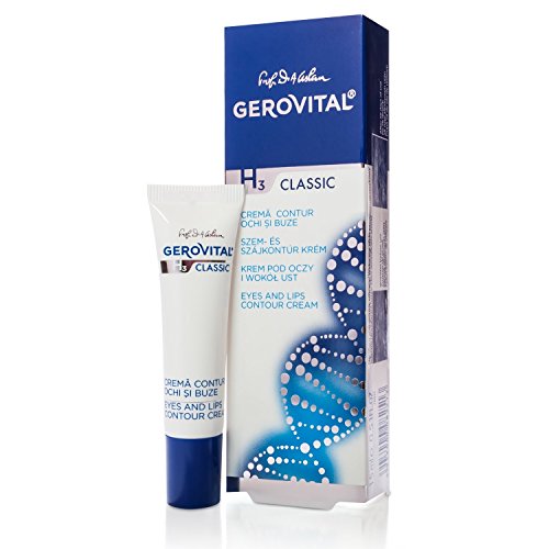 GEROVITAL H3 CLASSIC, Eyes and Lips Contour Cream (With Hyaluronic Acid) by GEROVITAL H3 CLASSIC