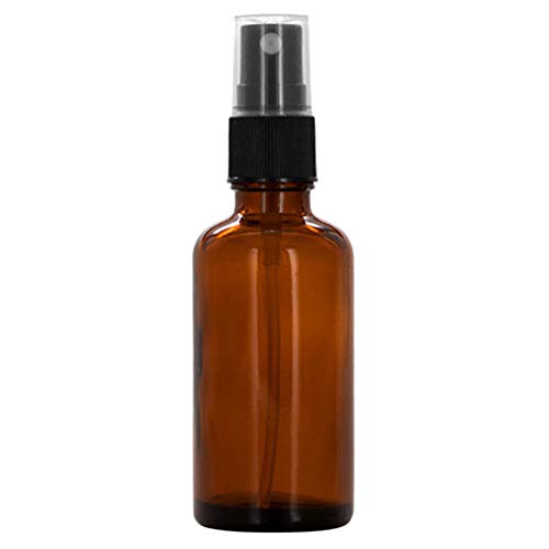 Geshiglobal - Botella de cristal, color ámbar, vacía, con pulverizador, para aceites esenciales (10/15/20/30/50/100 ml)