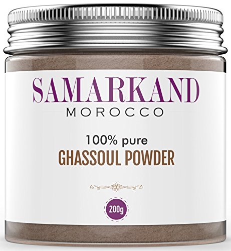 Ghassoul Arcilla en Polvo (Rhassoul) - Arcilla Limpiadora y Mascarilla para Cara y Pelo 100% Ecológica de Marruecos 200 gr