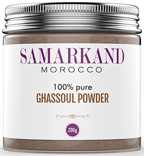 Ghassoul Arcilla en Polvo (Rhassoul) - Arcilla Limpiadora y Mascarilla para Cara y Pelo 100% Ecológica de Marruecos 200 gr