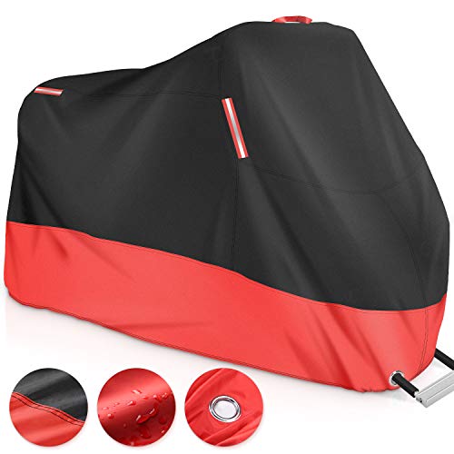 GHB Funda para Moto Funda Talla XXL 265cm Protector Cubierta de Moto para Resistente al Agua A Prueba de UV