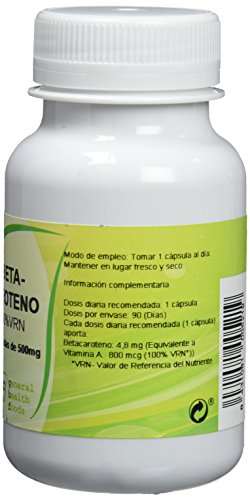 GHF - GHF Betacaroteno 90 cápsulas vegetales 500 mg