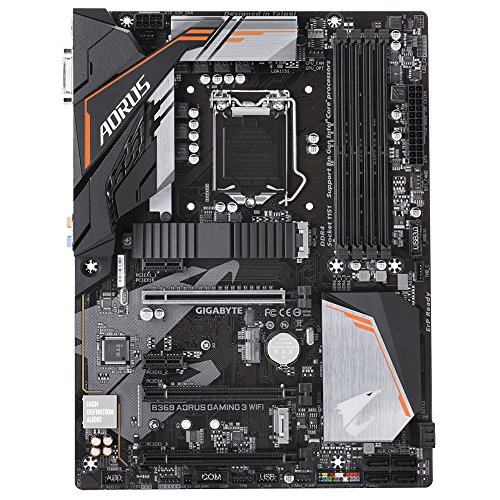 Gigabyte B360AORUS Gaming 3 - Placa Base (Intel B360, S 1151, DDR4, ATX), Color Negro