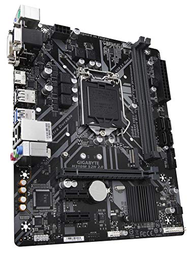 Gigabyte H310M S2H 2.0 - Placa Base (DDR4-SDRAM, DIMM, 2133, 2400, 2666 MHz, Dual, 32 GB, Intel)