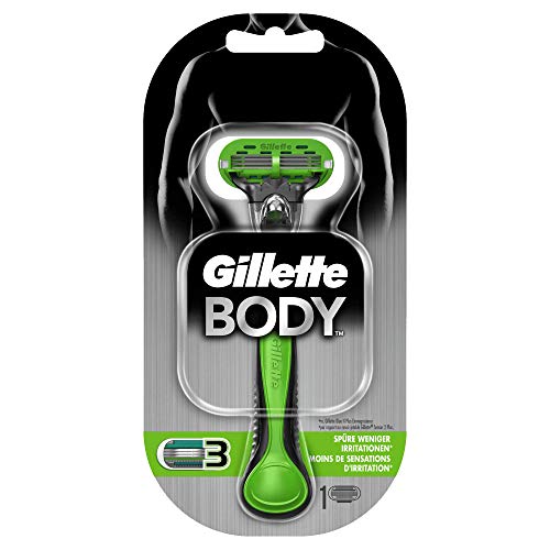 Gillette BODY - Maquinilla de afeitar 3 hojas, Para hombre, Verde