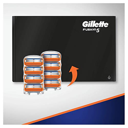 Gillette Fusion5 Cuchillas de Afeitar, Paquete de 8 Cuchillas de Recambio