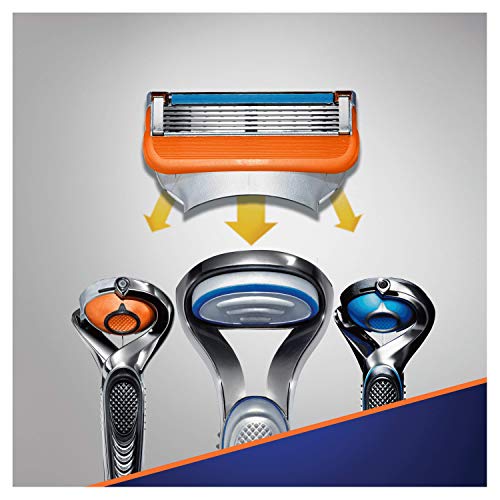 Gillette Fusion5 Maquinilla De Afeitar, 5 Recambios, 5 Hojas Antifricción, Para Un Afeitado Imperceptible