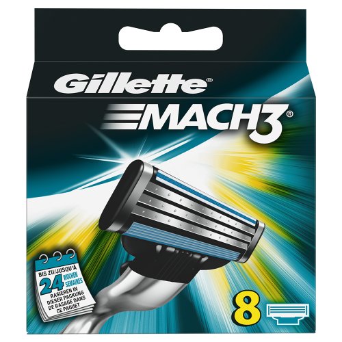 Gillette MACH3 Cuchillas, 8 unidades