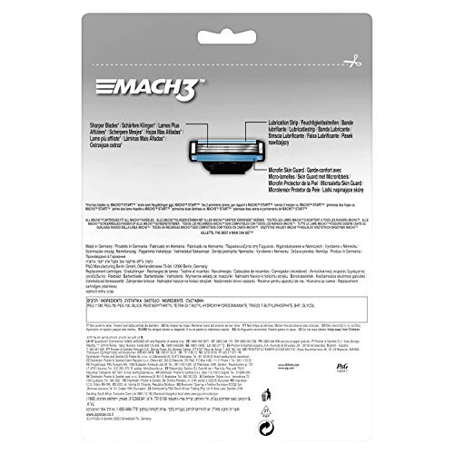 Gillette Mach3 Cuchillas de Afeitar para Hombre - 16 unidades