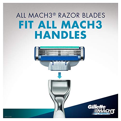 Gillette mach3 turbo - Recambios para cuchillas de afeitar (8 unidades)