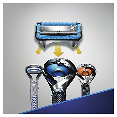 Gillette Proshield Chill Cuchillas de Afeitar, Pack Ahorro Champions League, Paquete de 8 Cuchillas de Recambio