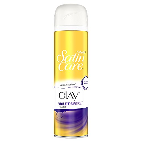 Gillette Satin Care y Olay morado Swirl de la mujer afeitado Gel, 200 ml