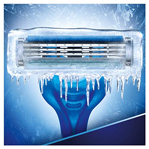 Gillette Sensor3 Cool Maquinilla Desechable De 3 Hojas, 3 Uds., Sensación Fresca Y Agradable Al Afeitarte
