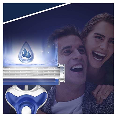 Gillette Sensor3 - Maquinilla desechable para Hombre, Hasta 10 Cómodos Afeitados por Maquinilla, 4+1 Uds