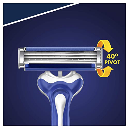 Gillette Sensor3 - Maquinilla desechable para Hombre, Hasta 10 Cómodos Afeitados por Maquinilla, 4+1 Uds