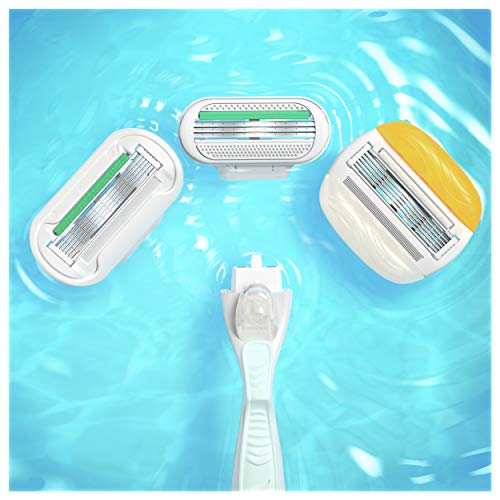 Gillette Venus Smooth Sensitive Maquinilla Para Mujer, Con 3 Hojas Que Se Adaptan A Las Curvas