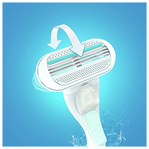 Gillette Venus Smooth Sensitive Maquinilla Para Mujer, Con 3 Hojas Que Se Adaptan A Las Curvas