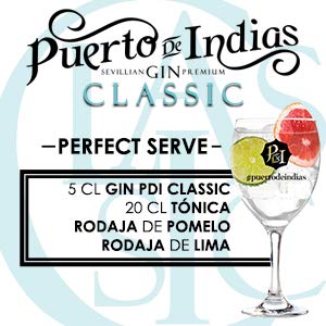 Ginebra Puerto de Indias Classic Gin, 70 cl