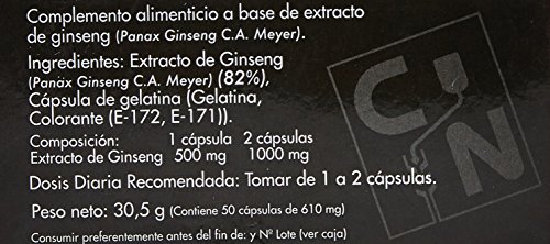 GINSENG ROJO 500 mg 50 Caps