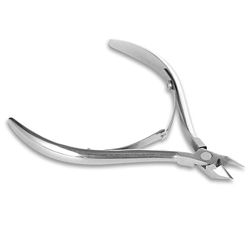 Girls'love talk Alicates de Corte de Cutícula de Acero Inoxidable Profesional y Removedor,Herramientas de Manicura Pedicura Duraderas(Plata)