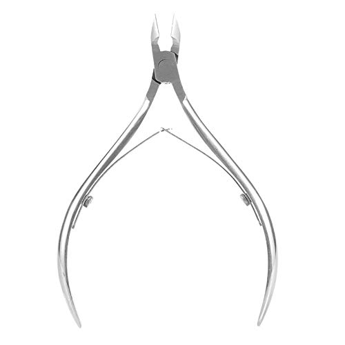 Girls'love talk Alicates de Corte de Cutícula de Acero Inoxidable Profesional y Removedor,Herramientas de Manicura Pedicura Duraderas(Plata)