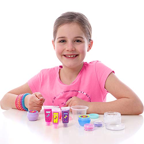 GirlZone Regalos para Niñas - Kit Unicornio Haz Tu Propio Bálsamo Labial - Divertido Brillo De Labios para Niñas - Kit Pintalabios Niña DIY - Detalles Cumpleaños Infantiles 3 a 12 Años