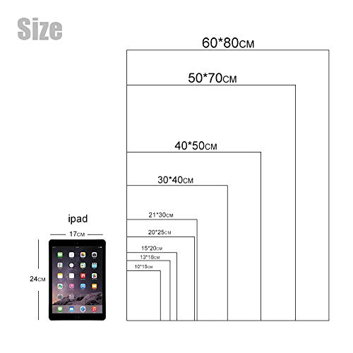 GJQFJBS HD Imprimir Naturaleza Paisaje Pintura al óleo Pareja idílica Trabajando en el Campo Cartel Sala de Estar Arte de Pared A4 50x70cm