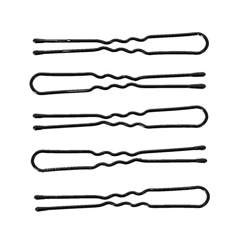 Glamour Style 000250 Horquillas para moño, pack de 70, color negro