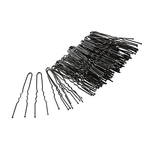 Glamour Style 000250 Horquillas para moño, pack de 70, color negro