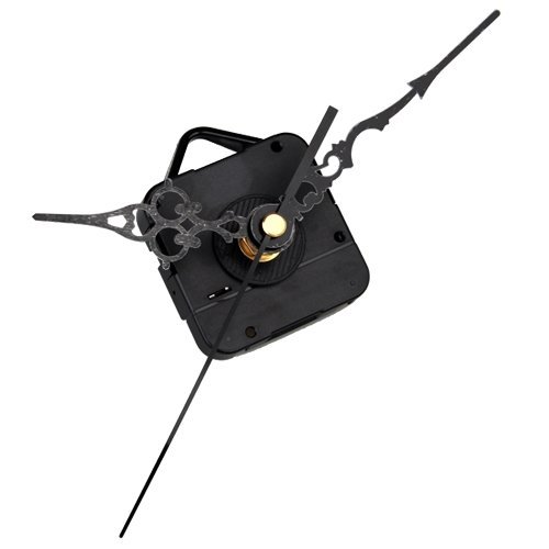 Gleader Mecanismo Maquinaria de Reloj Cuarzo Horario Minutero Segudero Negro